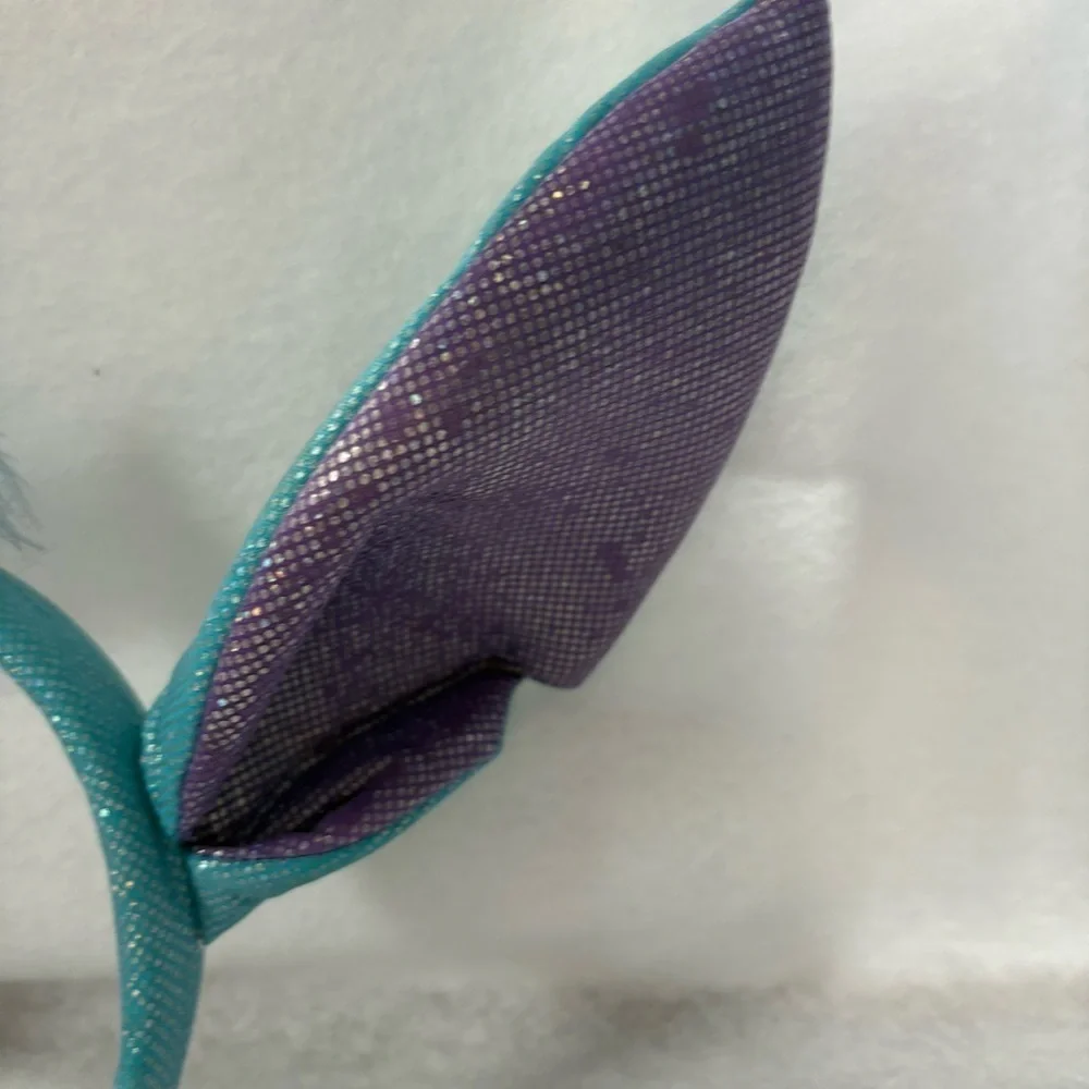STITCH Ears Headband Blue Purple Sparkly Glitter Disney Japan